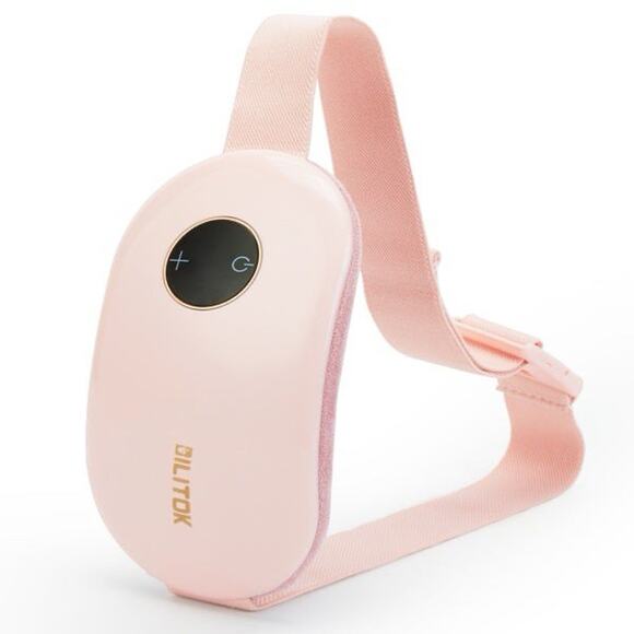 Portable Cordless Heating Pad Pink – USB Rechargeable, 3 Heat Settings Bilitok - Picture 1 of 9
